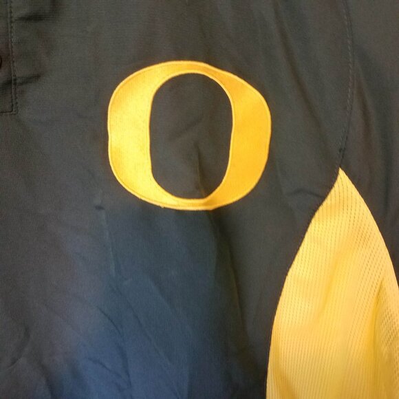 NIKE DRI-FIT Team Oregon Ducks Mens Large L Windbreaker Snap Button Jacket Green - Picture 5 of 11